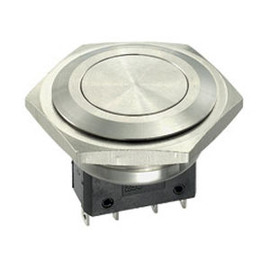 Spring push-button switch - MP0027 series - OMEGA FUSIBILI - vandal-proof / stainless steel