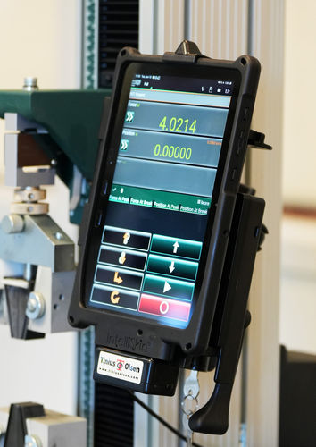 Operator interface with touch screen - HMC 3.0 - Tinius Olsen - handheld / 1280 x 800 / full HD
