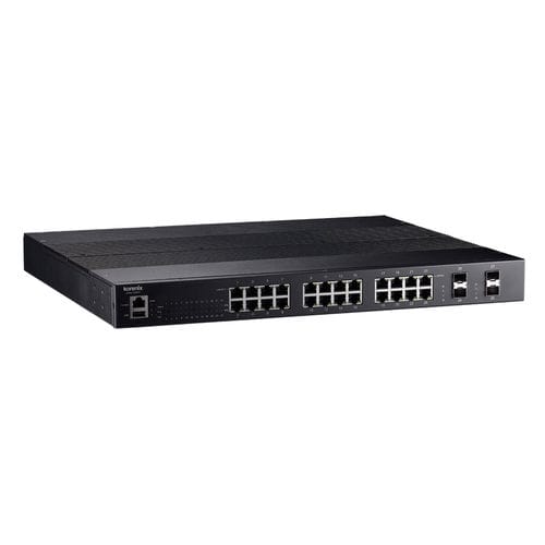Managed switch - JetNet 7628XP-4F - Korenix Technology - 28 ports / 4 ports fiber optic / gigabit