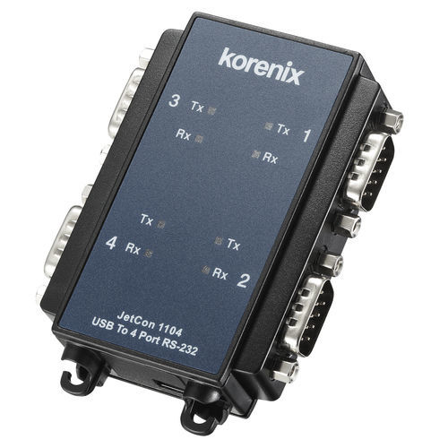 Digital converter - JetCon 1104 - Korenix Technology - RS-232 / USB / universal