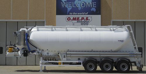 Silo semi-trailer - CM 39 Vacuum - OMEPS - fly ash / cement / for powders