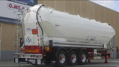 Silo semi-trailer - CM 55 Vacuum - OMEPS - fly ash / for sand / cement