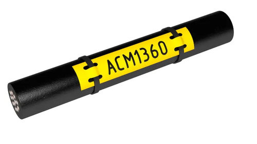 Printed label - ACM series - Partex Marking Systems - polyester / cable / white
