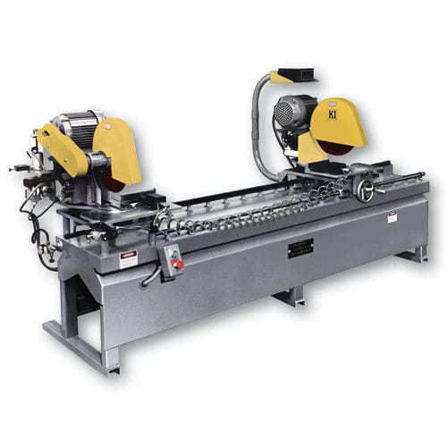 Aluminum double-head miter saw - KDM14 - Kalamazoo Industries - for metals / for plastics / for wood