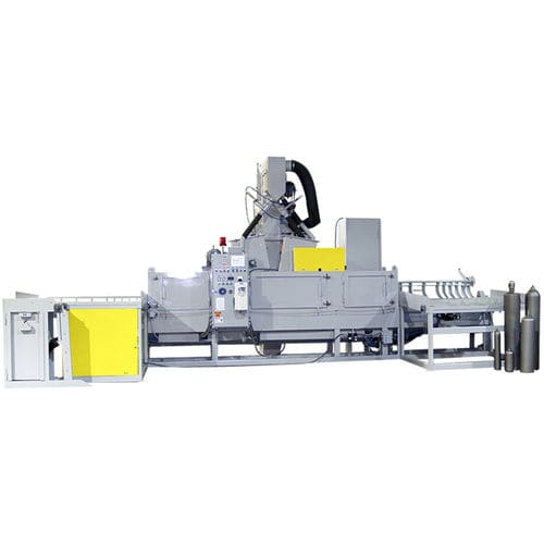 Manual shot blasting machine - BFC-12 - LS Industries - for cylinders / automatic