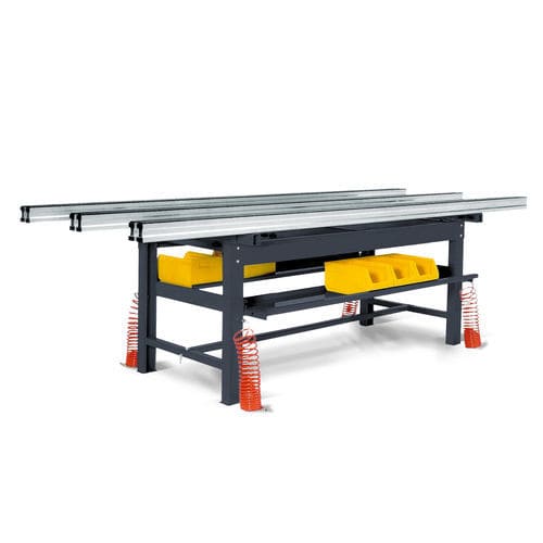 Window and door assembly bench - BL 300 - Pertici S.p.A. - for PVC windows and doors / pneumatic / compressed air