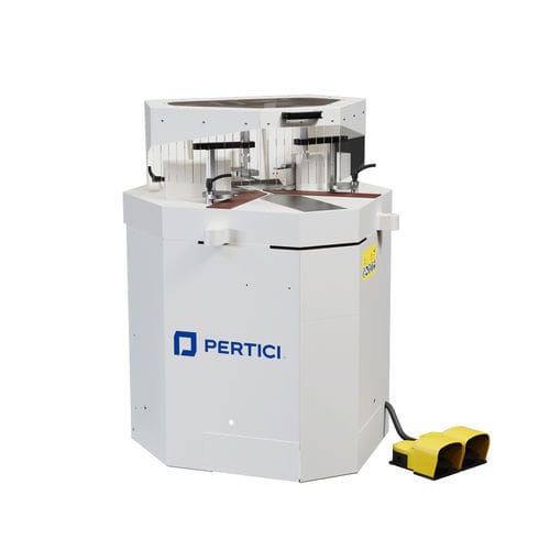 Aluminum profile crimping machine - HP 700 - Pertici S.p.A. - aluminium / semi-automatic / hydraulic