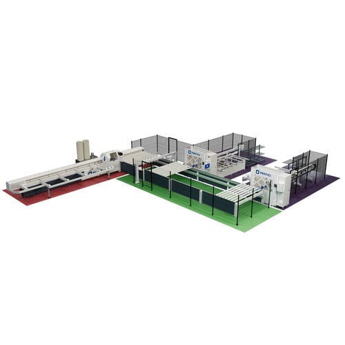 Profile machining and cutting line - SFC series - Pertici S.p.A. - for PVC profiles / automatic