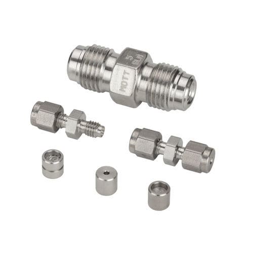 Flow restrictor - 5110-1/4x1/4-304 SS-0.1- Helium -0ATM/0ATM	 - Mott