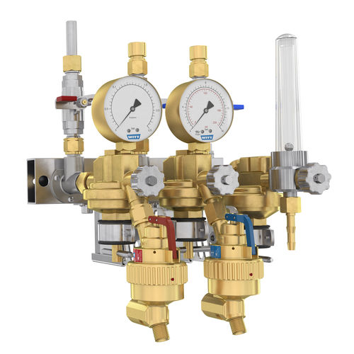 Multi-channel manifold - 603 series - WITT-Gasetechnik - brass / for gas / distribution