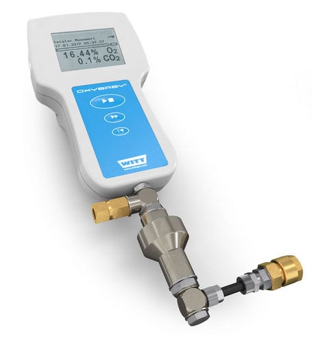 CO2/02 analyzer - OXYBABY® M+ P - WITT-Gasetechnik - monitoring / concentration / pressure
