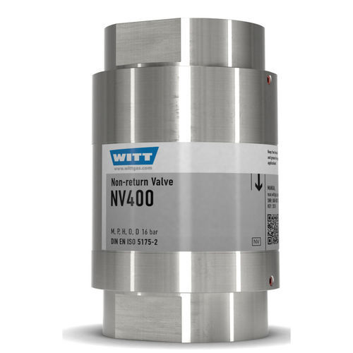 Gas non-return valve - 339-ES - WITT-Gasetechnik - threaded / safety / stainless steel