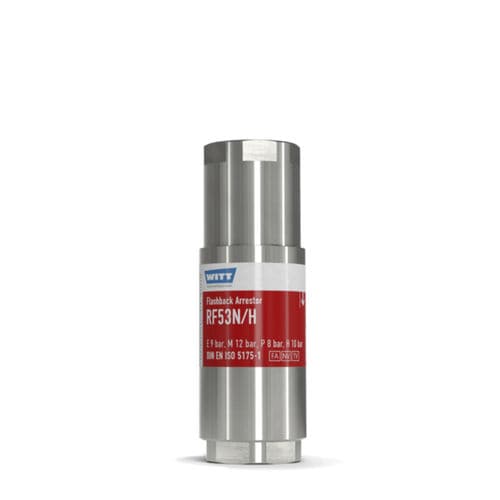 Chemical detection flashback arrestor - RF53N/H-ES - WITT-Gasetechnik - laboratory / for the glass industry / for hydrogen