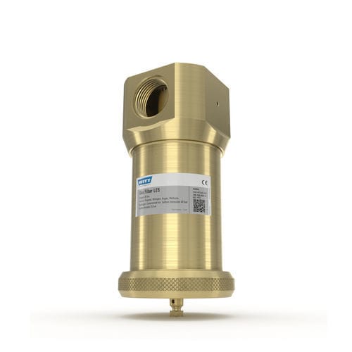 Gas filter - LE5 - WITT-Gasetechnik - cartridge / for pipelines / bronze