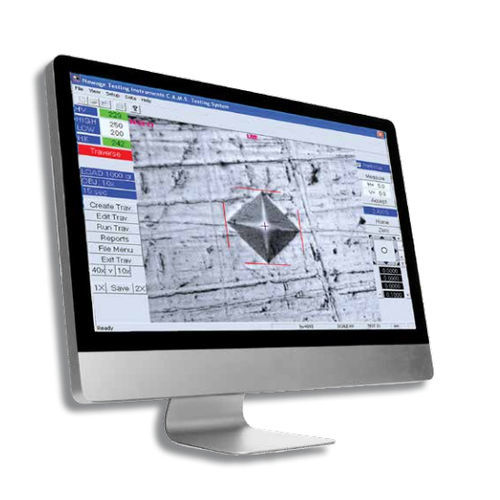 Materials testing software - C.A.M.S.  - Ametek Newage Testing Instruments - configuration / positioning / video camera