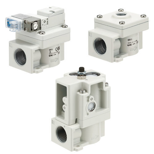 Electrically-actuated valve - IBV series - SMC PNEUMATIC - pneumatically-operated / for air / pulse