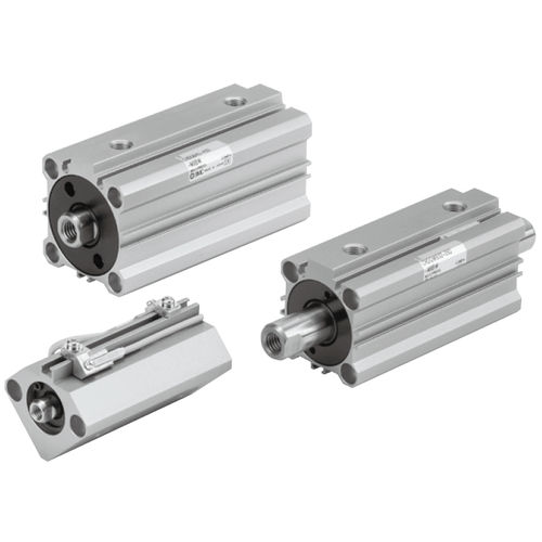 Hydraulic cylinder - CH series - SMC PNEUMATIC - with piston rod / double-acting / aluminum