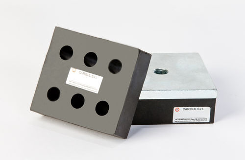 Anti-vibration damper - PG 9-22 1P - CARIBUL - mechanical / plate / rubber