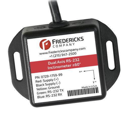 2-axis inclinometer - 0729-1759-99 - The Fredericks Company - RS-232 / analog / MEMS