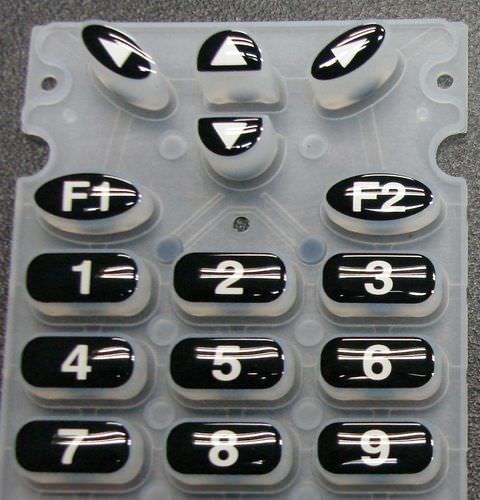 15-key keypad - General Silicones Co., Ltd. - silicone / for access control