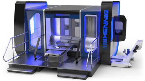 Floor-standing housing - Hennig - rectangular / for machine tools / security
