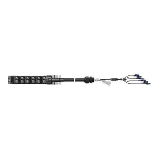 Power optical cable - MLUH66-16M-0-20QI-008U-090__SS - HUBER+SUHNER - hybrid / UV-resistant / IP67