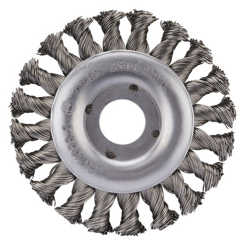 Knotted wheel brush - SRBZ - RHODIUS - cleaning / metal wire