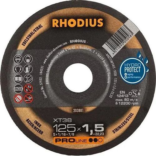 Metal cutting disc - 76113325 - RHODIUS - ultra thin / for precision cutting