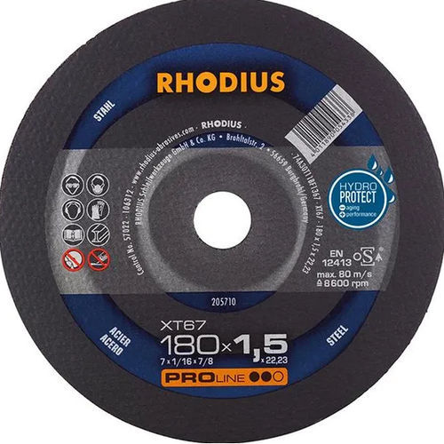 Steel cutting disc - XT67 - RHODIUS - for construction / for angle grinder / for portable machines