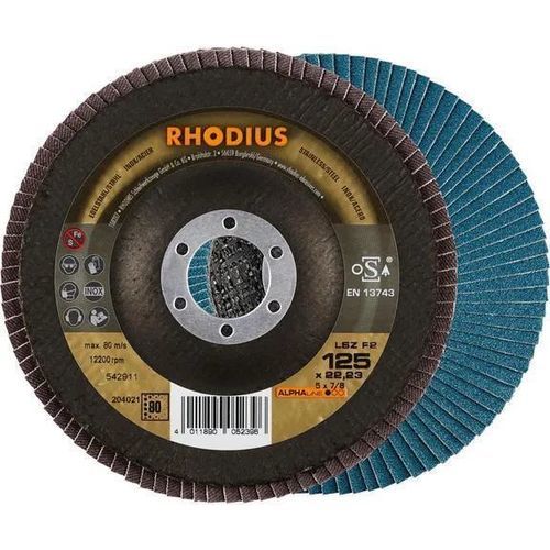 Finishing flap disc - 0008991116 - RHODIUS - for stainless steel