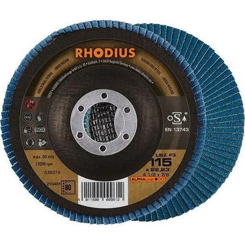 Finishing flap disc - LSZ - RHODIUS - vertical flap