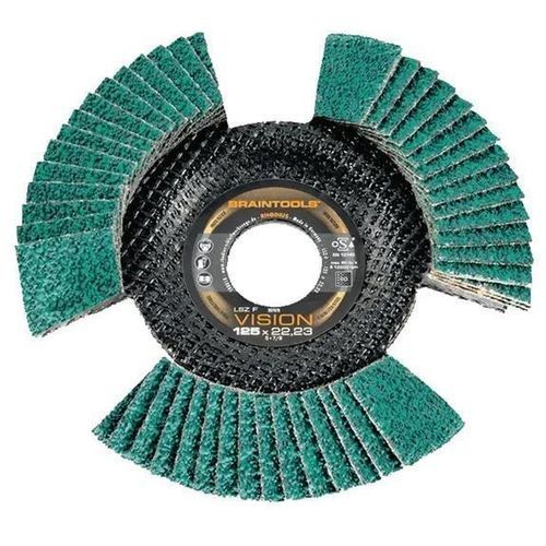 Stainless steel flap disc - LSZ F VISION - RHODIUS - polishing / zirconium oxide / finishing