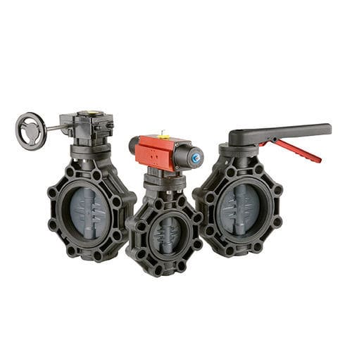 Butterfly valve - Extreme - Cepex SER - lever / with handwheel / pneumatically-operated