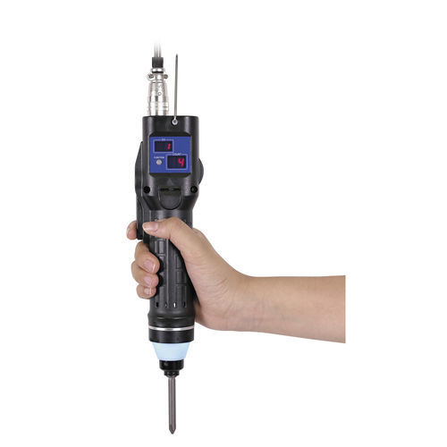 Torque controlled by current absorption electric screwdriver - DLV04C/10C/45C - Nitto Kohki Europe - corded / straight / brushless