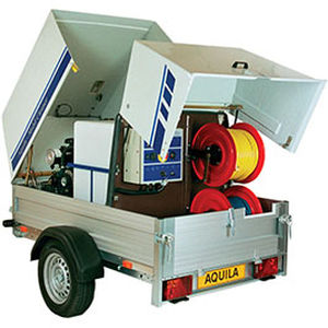 Hot water high-pressure cleaner - TD216NST - Aquila Triventek A/S - steam / diesel engine / trailer-mount