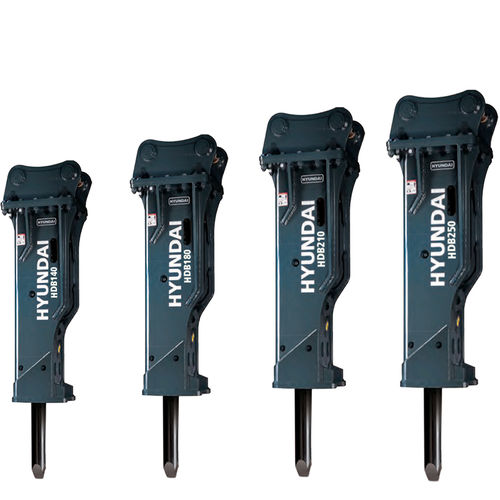 Hydraulic rock breaker - HDB series - Hyundai Construction Equipment Americas, Inc. - for excavators