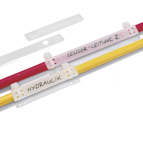 Identification label - AT Series - HellermannTyton España - polyamide / polyurethane / cable and pipe