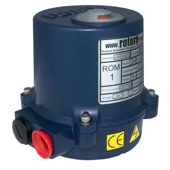 Electric Valve Actuator Rom Rompak Rotork Part Turn Compact Ball