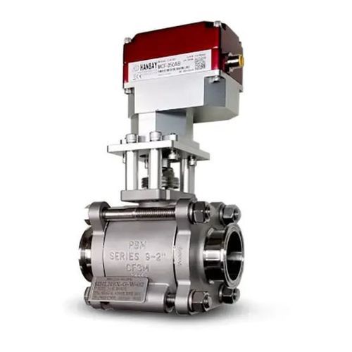 Electrically-actuated valve - MCF-000XX-1-SIHLH9X-G-W-02 - Rotork - IP68 / clamp / sanitary