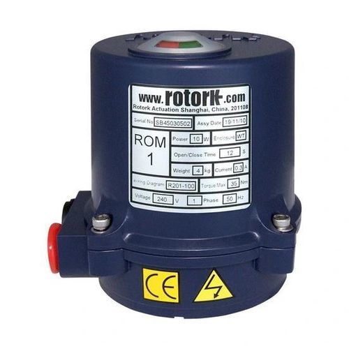 Electric valve actuator - ROM - Rotork - part-turn / direct-drive / three-phase