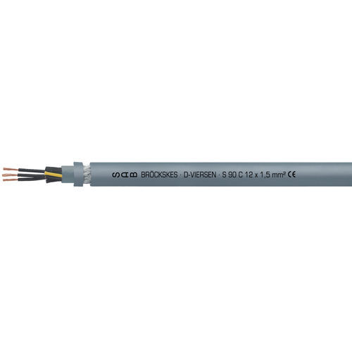 Highly flexible electrical cable - S 90 C - SAB BROECKSKES GMBH & Co. KG - power / insulated / oil-resistant