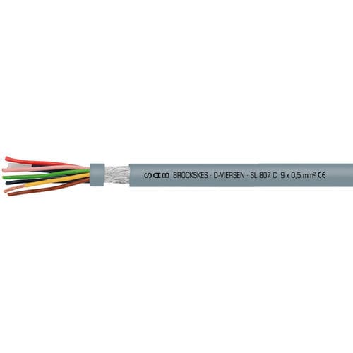 Servo motor electrical cable - SL 807 C - SAB BROECKSKES GMBH & Co. KG - power / insulated / oil-resistant