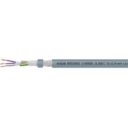Servo motor electrical cable - SL 808 C - SAB BROECKSKES GMBH & Co. KG - RF / insulated / oil-resistant
