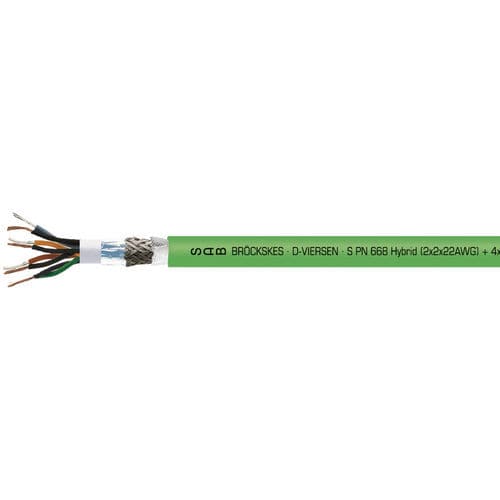 Hybrid electrical cable - S PN 668  - SAB BROECKSKES GMBH & Co. KG - Ethernet / RJ45 / oil-resistant