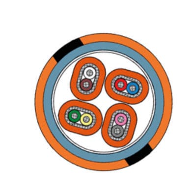 Power cable - T644-061 series - SAB BROECKSKES GMBH & Co. KG - DIN / with copper screen / IP67
