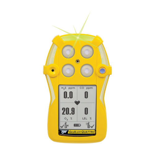 Multi-gas detector - BW GasAlert Quattro - Pulsar Instruments - CO / O2 / H2S