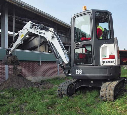 Mini-excavator - E26 - BOBCAT - crawler / Tier 4 - final / construction