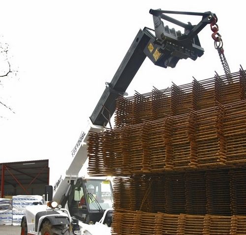 Forklift truck jib crane - BOBCAT - lifting / overbraced