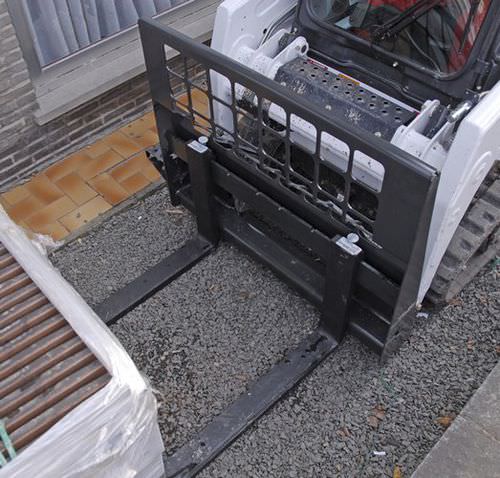 Adjustable fork - BOBCAT - for skid steer loaders / steel