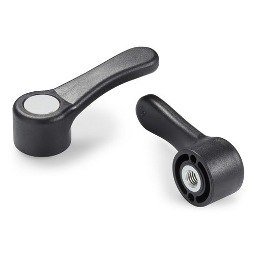 Steel clamping lever - A150 - Boteco - with plastic handle / technopolymer / with tapped insert